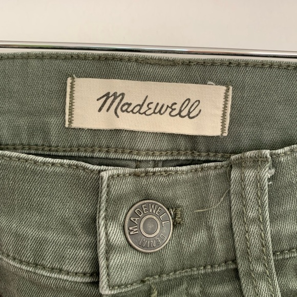 Madewell 9” High Rise Skinny Pants Olive - Picture 6 of 15